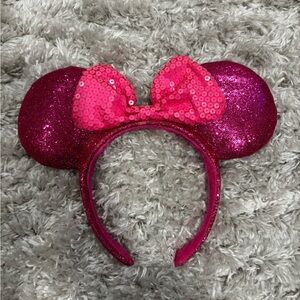 Pink Sequence Mickey Mouse Ears